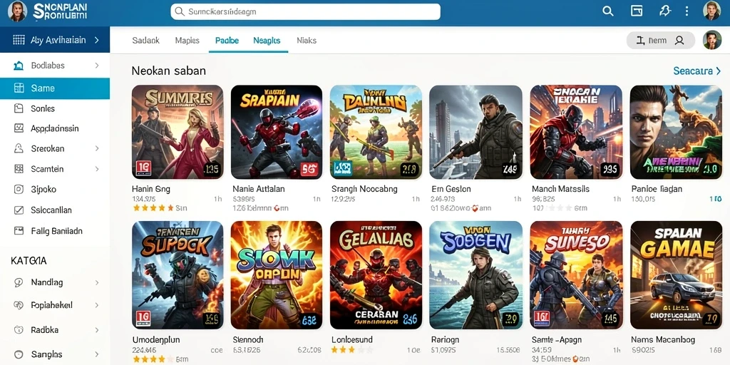 Screenshot memperlihatkan sistem misi yang menarik dan interaktif.
