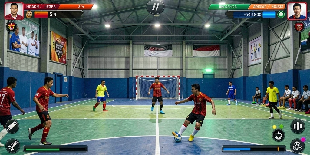 Momen seru dalam game dengan rintangan yang menantang.