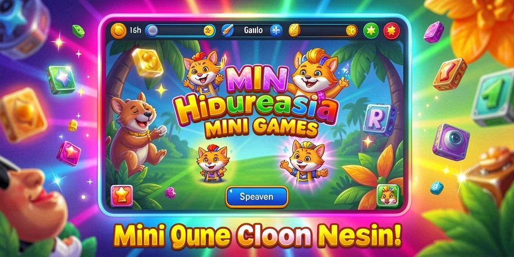 Menunjukkan variasi mode permainan yang tersedia.